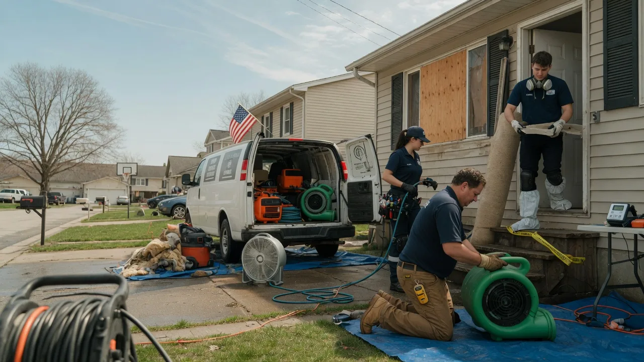 Water Damage Restoration in Gillespie, IL near me
